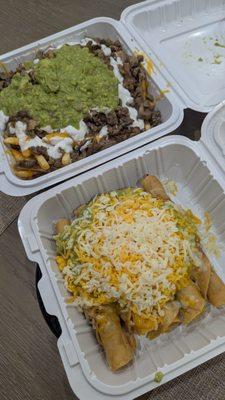 Super Fries and Rolled Taquitos
