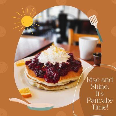 Don't forget to try our Seasonal Pancakes! #seasonalpancakes