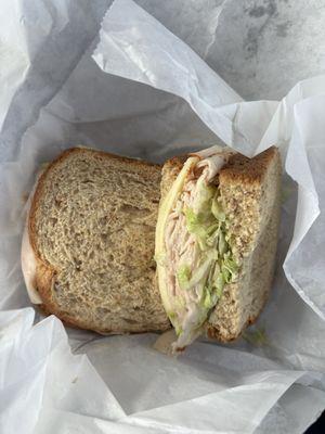 Turkey Sandwich on Wheat Bread
