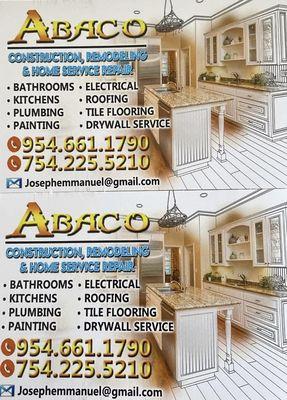 Abaco Construction Remodeling & Home Service Repair