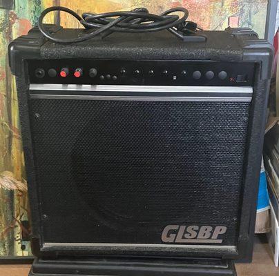 Crate G60 XL mod. One channel, input jack, and five options: Gain, Level, Shape, Brightness, and Power.