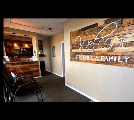 Relax in our comfortable Waiting Room