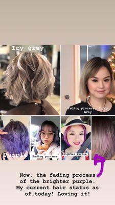 These are the colours that I had April did do my hair. Beautiful result!