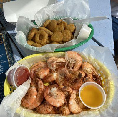 Full Order Peel and Eat Shrimp and Fried Pickle Chips