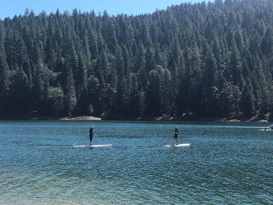 Rental stand up paddle boards at sky park lake