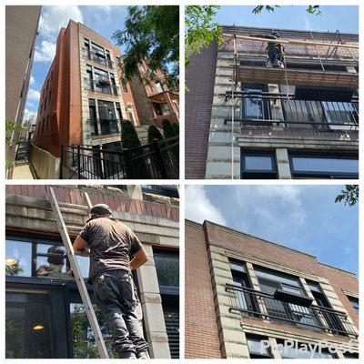 Lentil repair and tuck pointing