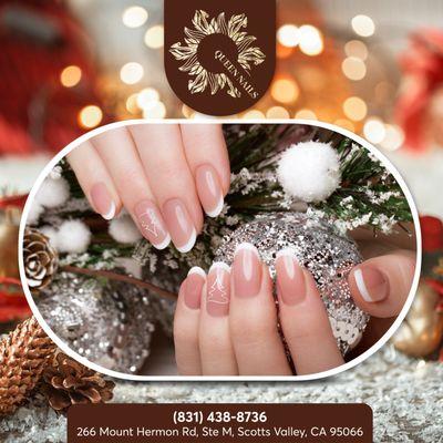 Embrace the elegance of the season with stunning white holiday nails!
Our snowy-inspired designs will add a touch of sophistication
