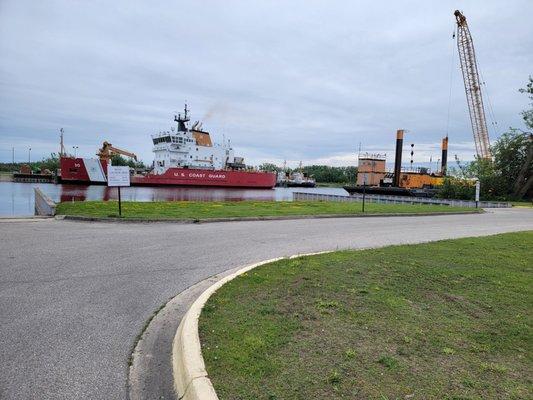Coast Guard cutter & work tender.