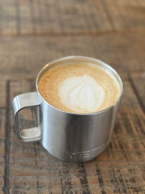 Oat milk dulce de latte, half sweet