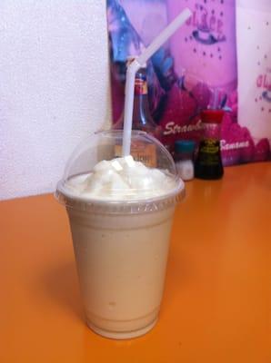 Piña Colada smoothie $3.00.... Surprisingly good!