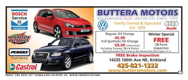 Volkswagen Specialist Buttera Motors