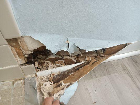 This wall took several days. I'm no drywaller so I needed help. But it took days to get materials even though MGMT is right up the street