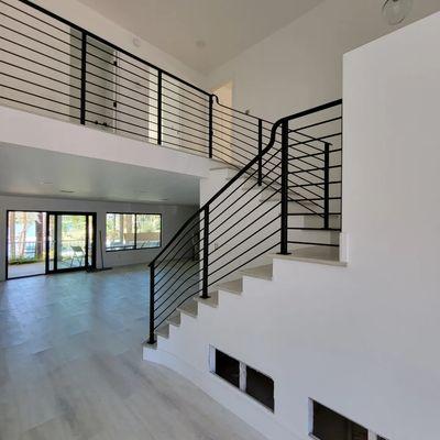 Contemporary Wrought iron stairs railing