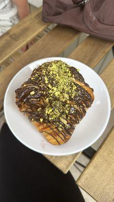 Pistachio , chocolate Dubai croissant