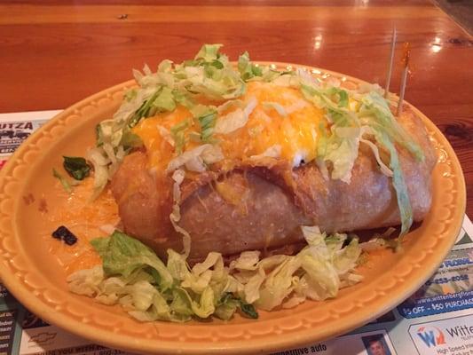 My outstanding shredded Chimi. I will be back to try the ground beef version!