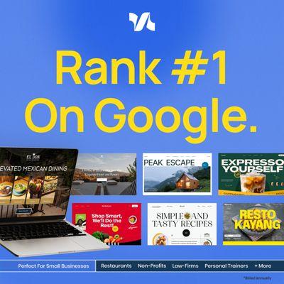 Show up first on Google when customers search for you.