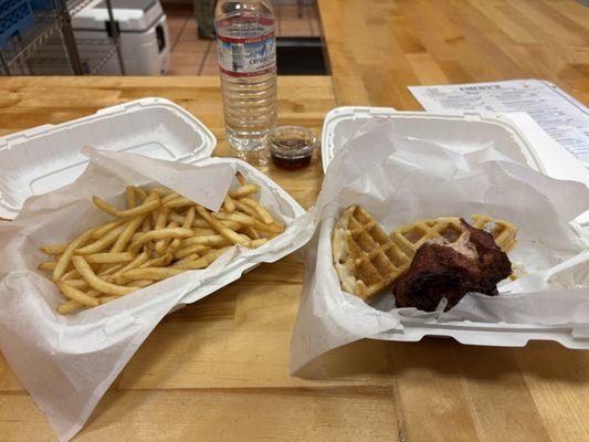 1/2 order of the Chicken & Waffles