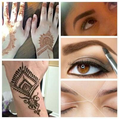 Threading and Henna Tattoos by shapes brow studio