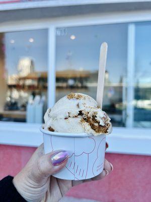 My fave, cookie butter (single scoop)