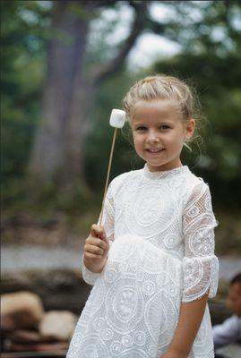 Roasting marshmallows is always a big hit with the kids.