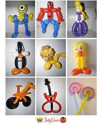 balloon sculpting menu