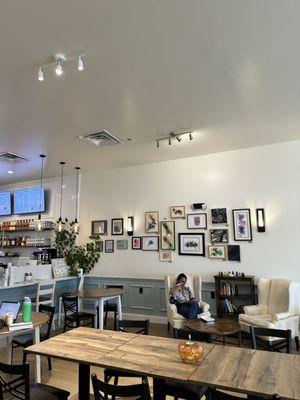 Plenty of tables and furniture