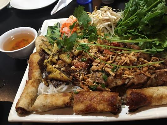 Saigon combination... Spring roll platter, $17.95...easily feeds 2