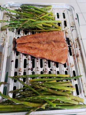 Grilled salmon