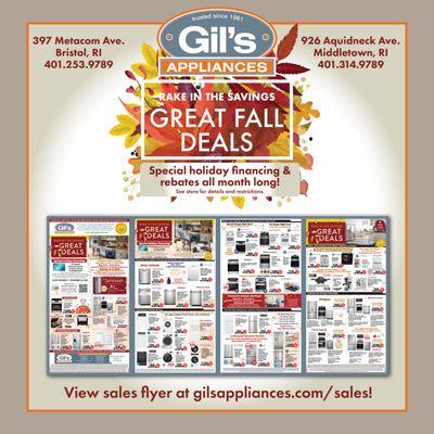 Gil's Appliances October Fall Savings Event
