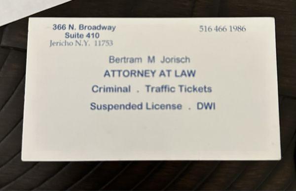 Law Office of Bertram Jorisch