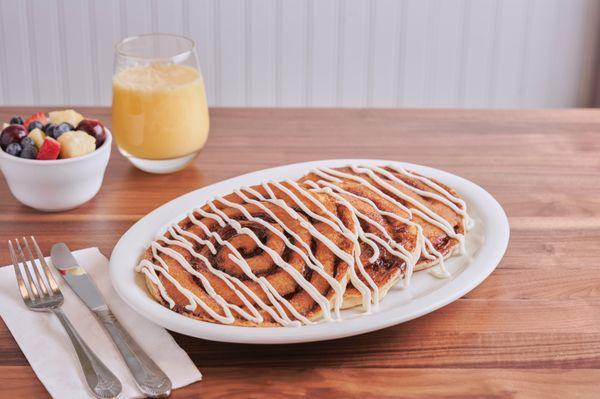 Cinnamon Roll Pancakes