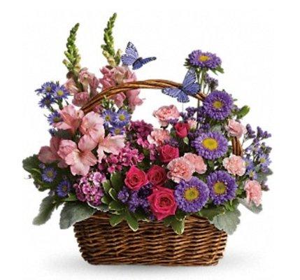 Country Basket Blooms - T48-3A