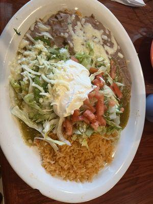 Burrito verde with Chicken