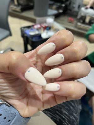 Acrylic nails with gel polish