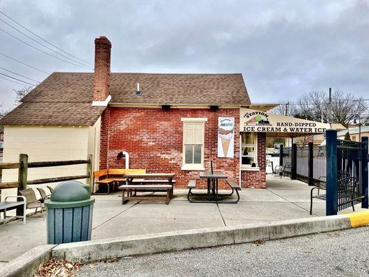 The Station -- ice cream shop storefront