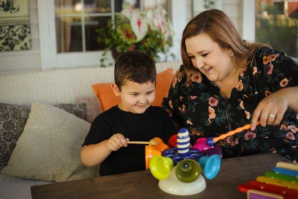 Incorporating music into speech and language sessions.