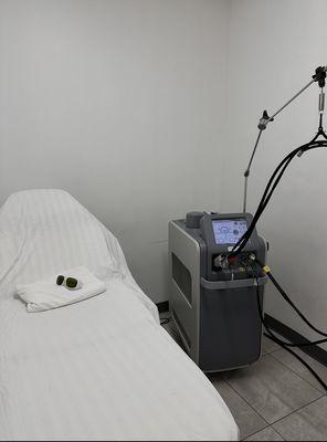 Laser treatment room