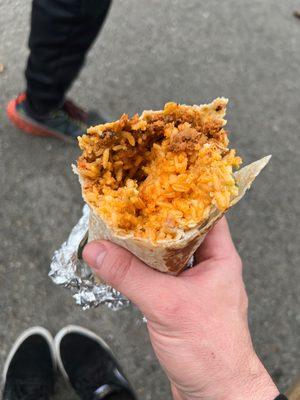 $12 for a straight rice rito