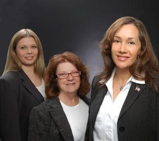 The team Kelli Pearson, Clare Reynolds and Lys Saint Aubin. (l to r)