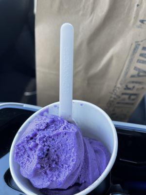 Ube soft serve