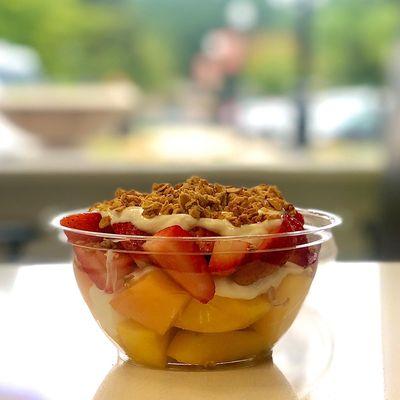 Add yogurt and granola to your fruit bowl!