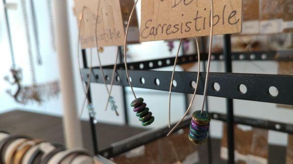 Be Earresistible has the most lightweight earwires in town! Not to mention that they're all one of a kind cuties.