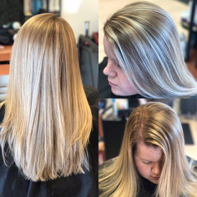 Blonde highlights