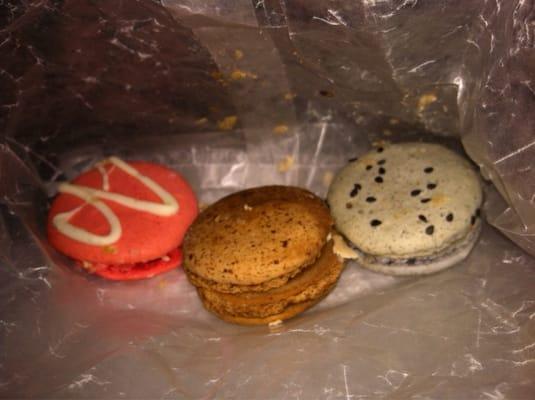 Red velvet coffee black sesame