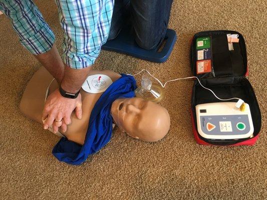Excellent, Updated Equipment to provide the best BLS CPR AED and First Aid Training Experience. American Heart Association Classes Provided
