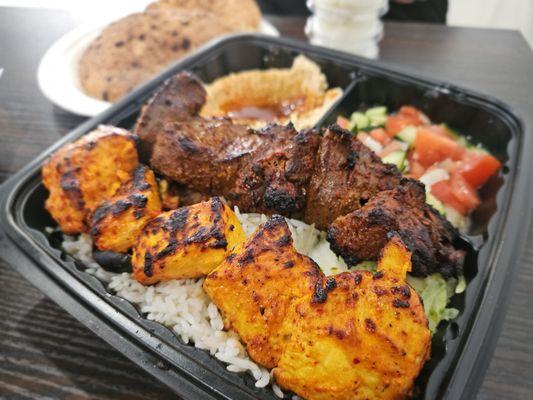 Pop's plate with all rice