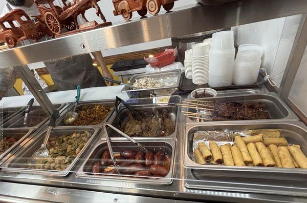 A small variety of cooked/prepared food to enjoy... Quality over quantity.