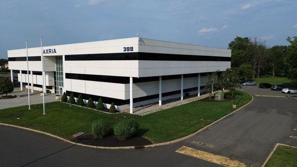 An angled perspective of Axria's headquarters at Piscataway, New Jersey.