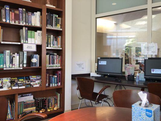 Wednesday, May 1, 2019: library books and public computers.