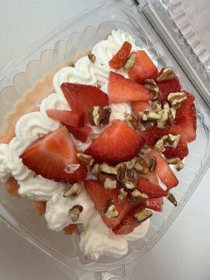 Tres leches strawberry cake